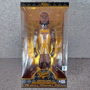 Funko Gold LeBron James Vinyl Collectible NBA Basketball LA Lakers Figure